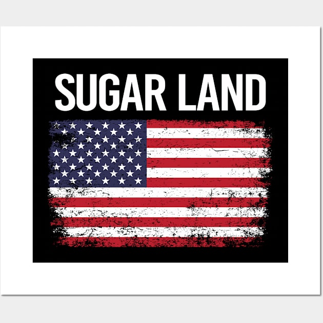 The American Flag Sugar Land Wall Art by flaskoverhand